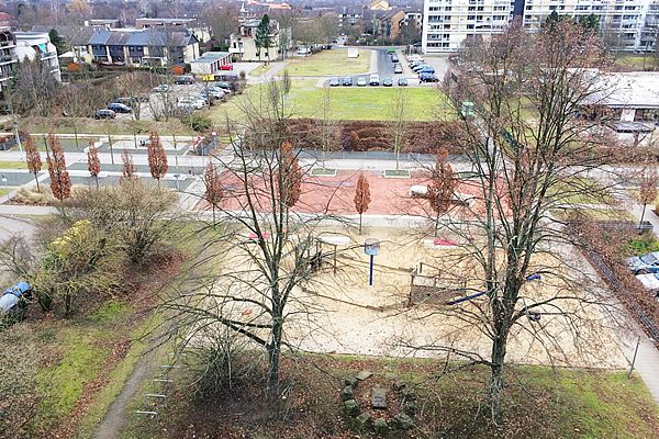 Blick aus Schlafzimmerfenster