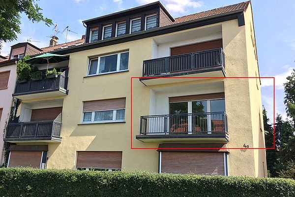 Wohnung markiert
