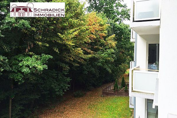 Blick vom Balkon