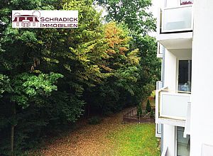 Blick vom Balkon
