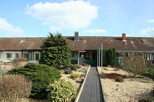 Reihenhäuschen Gartenansicht