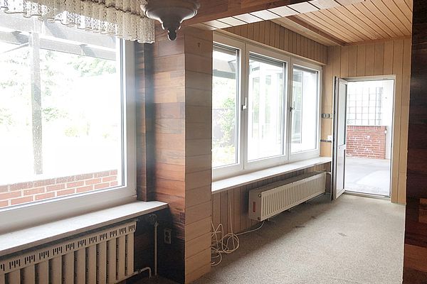 Esszimmer Blick ins Wohnzimmer