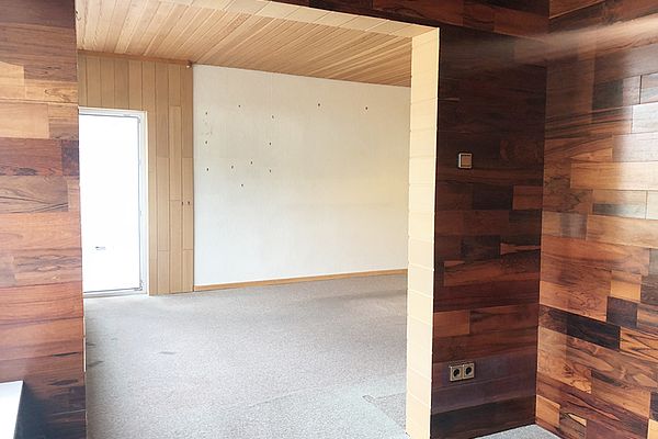 Esszimmer Blick ins Wohnzimmer
