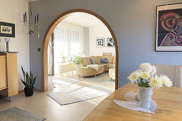 Rundbogen im Esszimmer